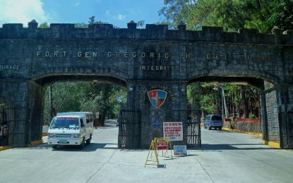 <p><strong>FORT DEL PILAR:</strong> The entrance gate of Fort Del Pilar in Baguio City where the Philippine Military Academy is housed. <em>(PNA-Baguio file photo)</em></p>